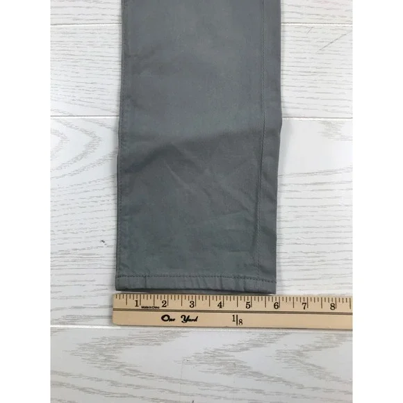 Adriano Goldschmied Sueded Stretch Sateen Jeans Mens 28x32 Gray The Stockton New